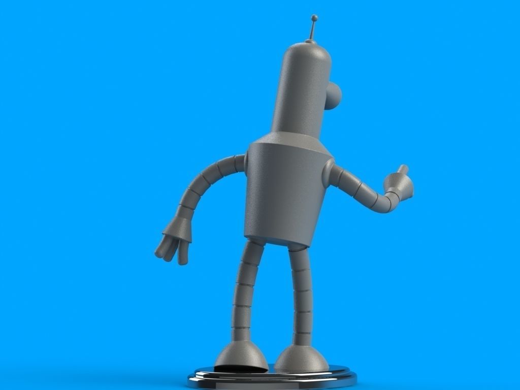 Bender Printable 3D model_4