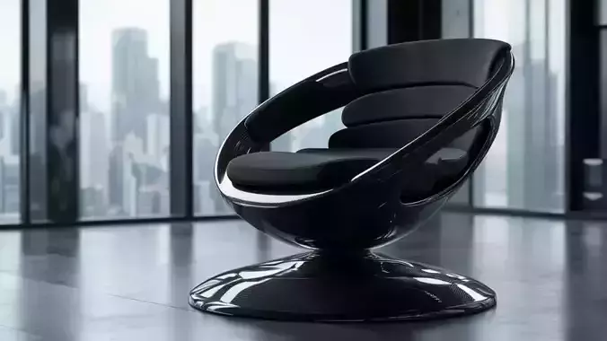 Ultra-Modern Swivel Chair 3D model