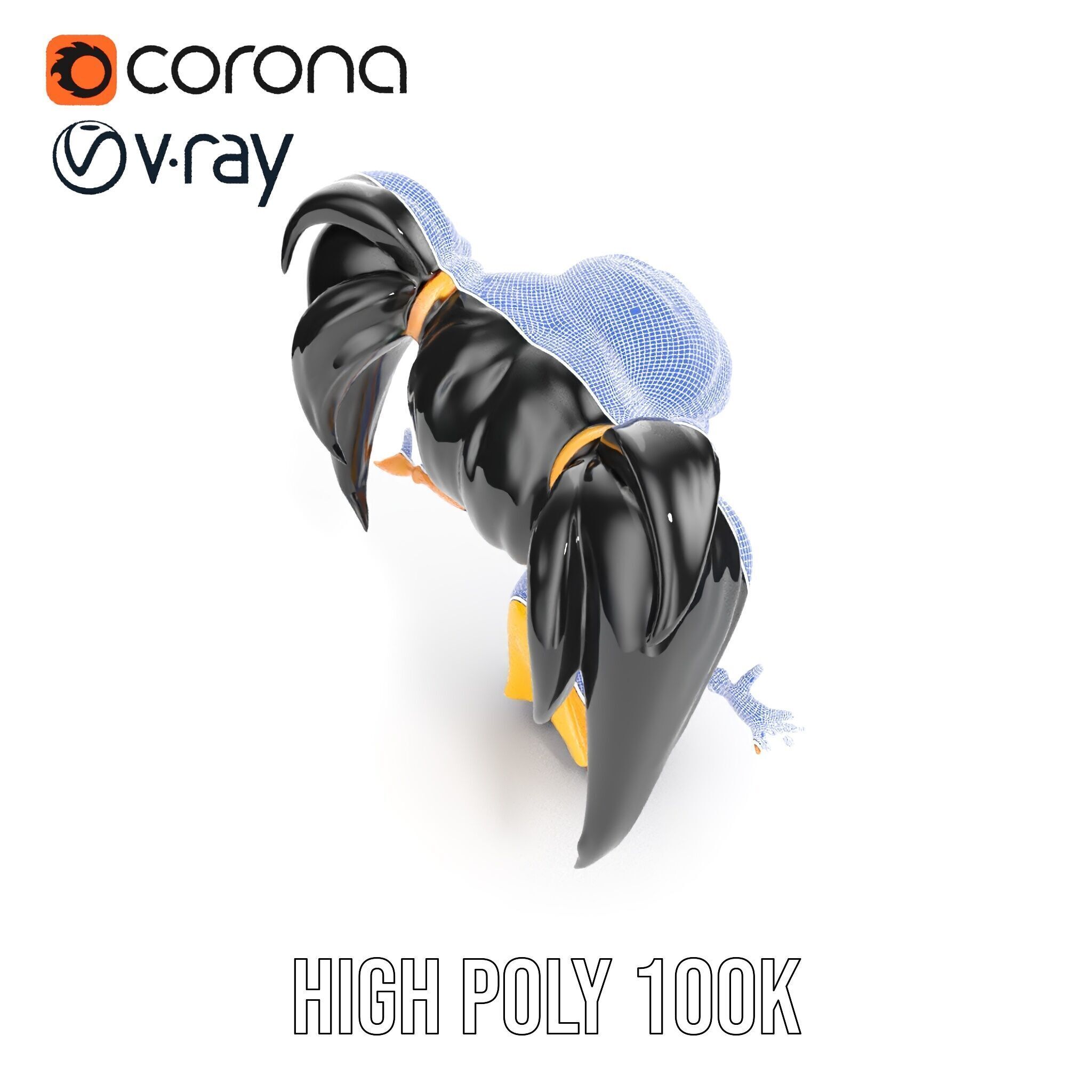 Chibi Girl Character in Gold Dress  Rigged and Animated D Model Low-poly 3D model_30