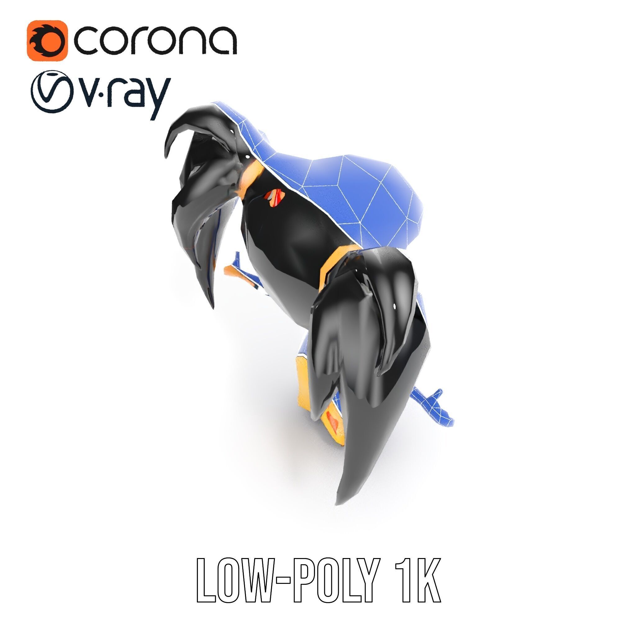 Chibi Girl Character in Gold Dress  Rigged and Animated D Model Low-poly 3D model_29