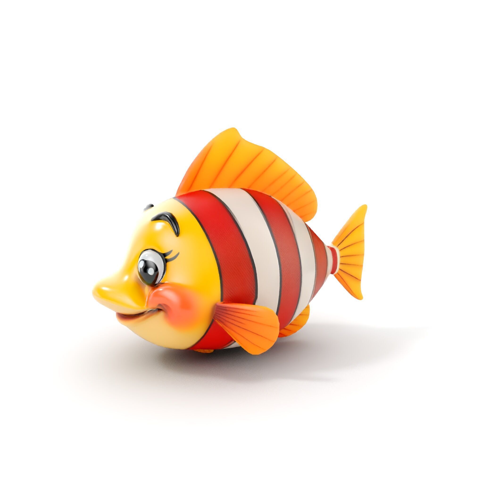 Animated Clownfish Character Model Pack for Games and Animation Low-poly 3D model_6