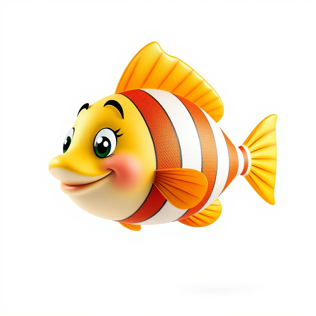 Animated Clownfish Character Model Pack for Games and Animation Low-poly 3D model_2