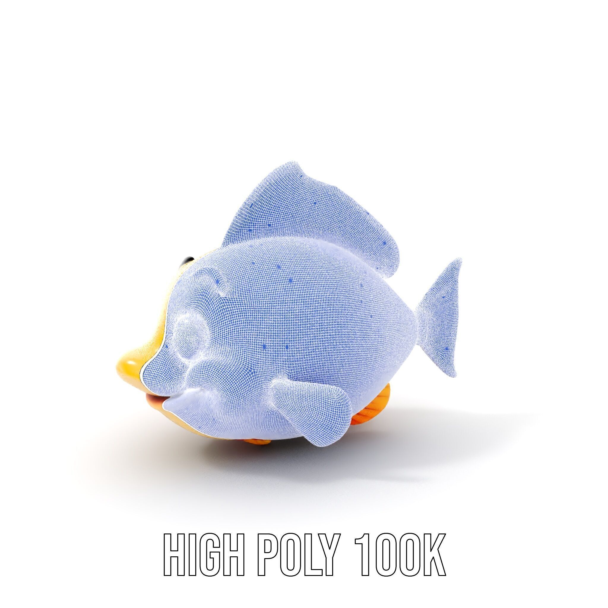 Animated Clownfish Character Model Pack for Games and Animation Low-poly 3D model_4