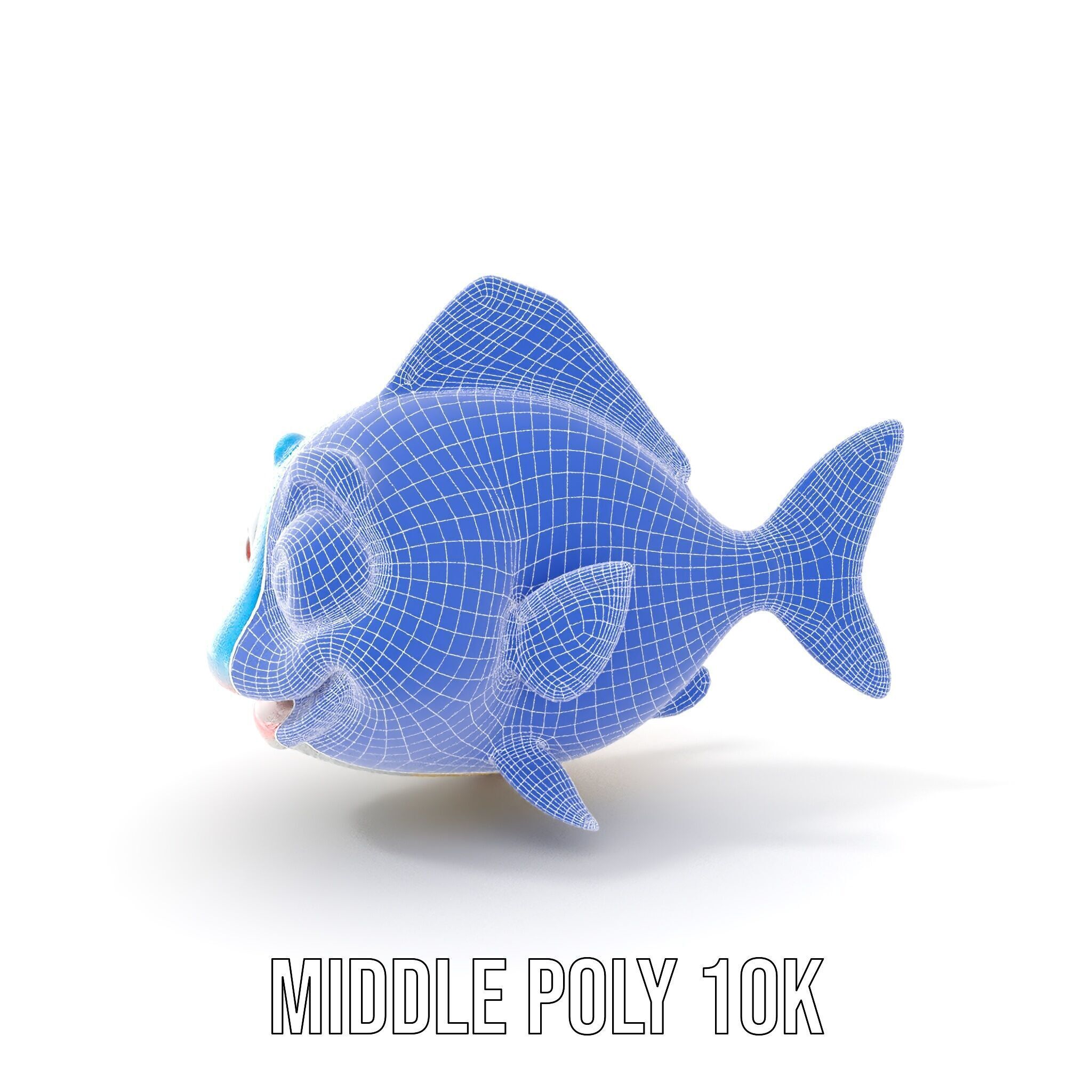 Cartoon Fish Character Model Pack Low-poly 3D model_25