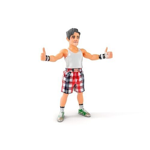 Young Athlete Character Model Rigged and Animated Low-poly 3D model