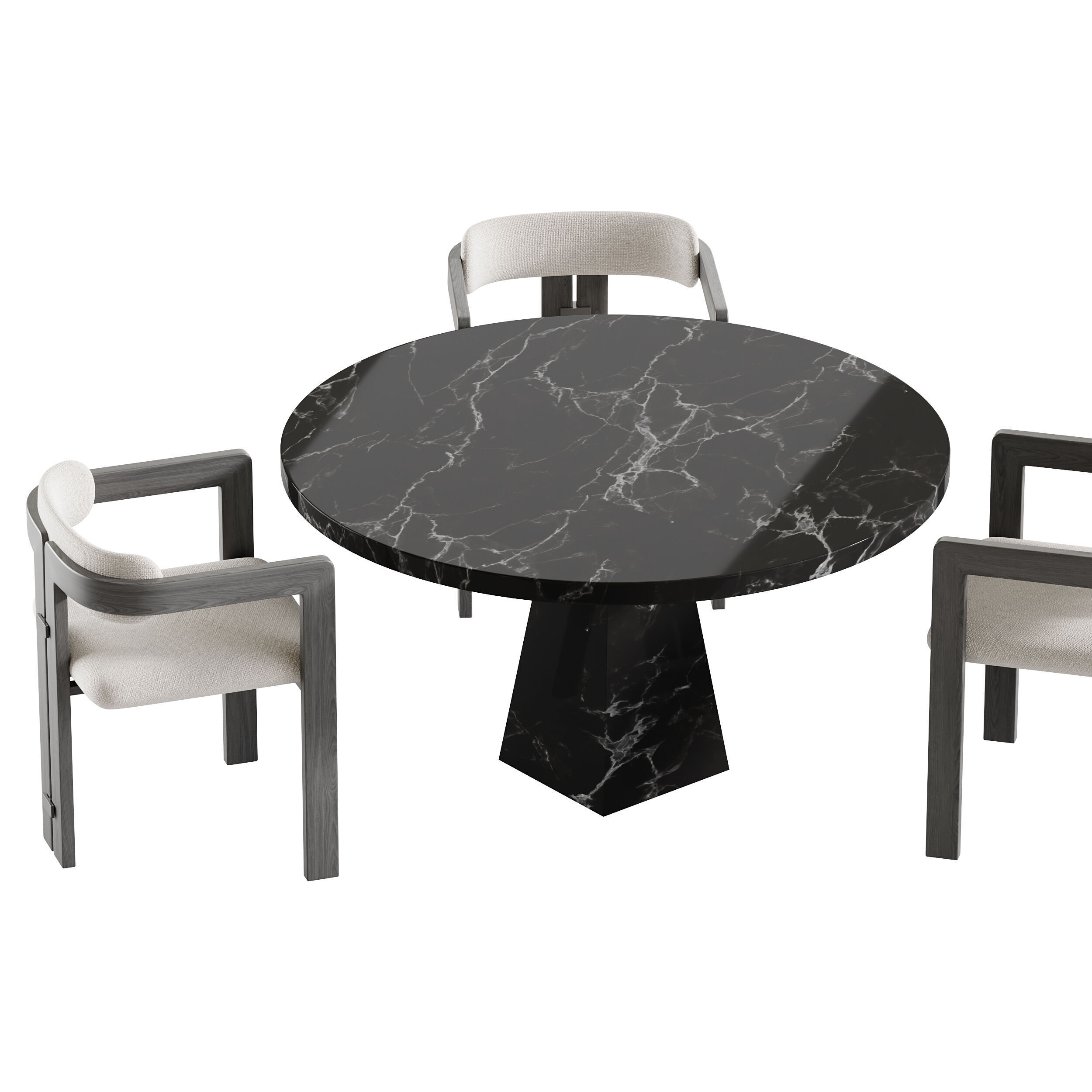 Dining table MELBOURNE 3D model_4