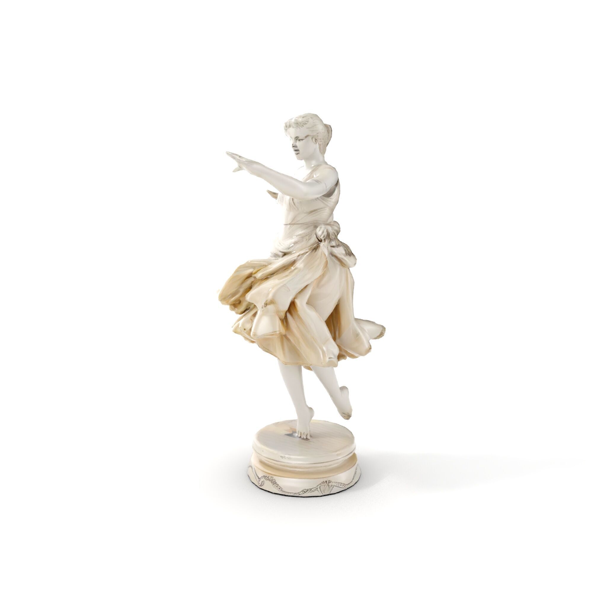 Graceful Dance Statue Model Pack Low-poly 3D model_6