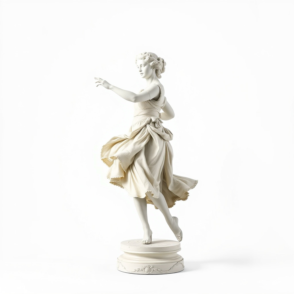 Graceful Dance Statue Model Pack Low-poly 3D model_2