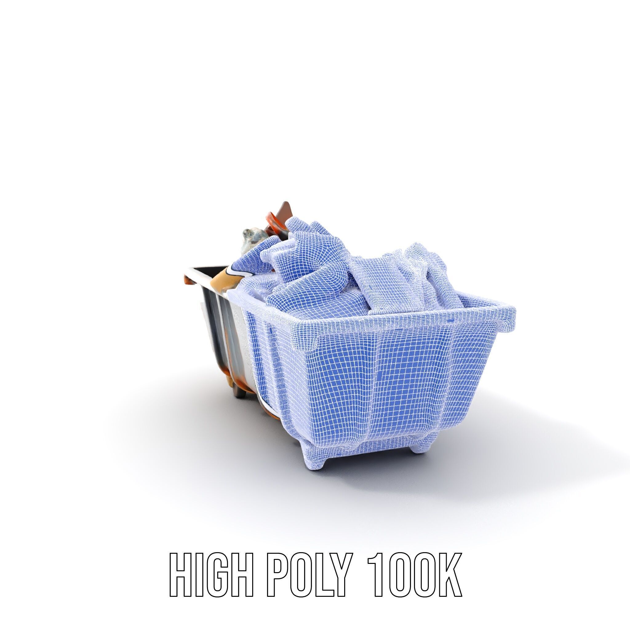 Rustic Dumpster and Debris Model Pack Low-poly 3D model_4