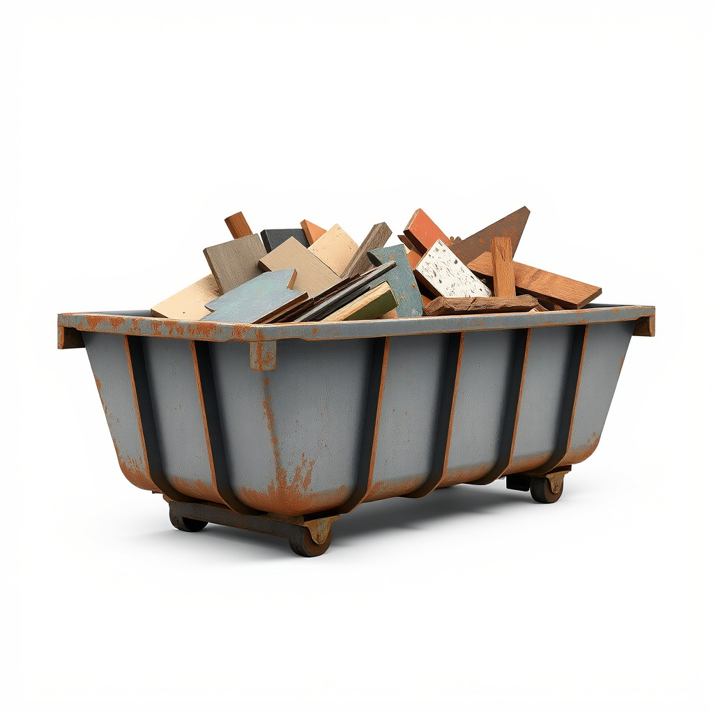 Rustic Dumpster and Debris Model Pack Low-poly 3D model_2