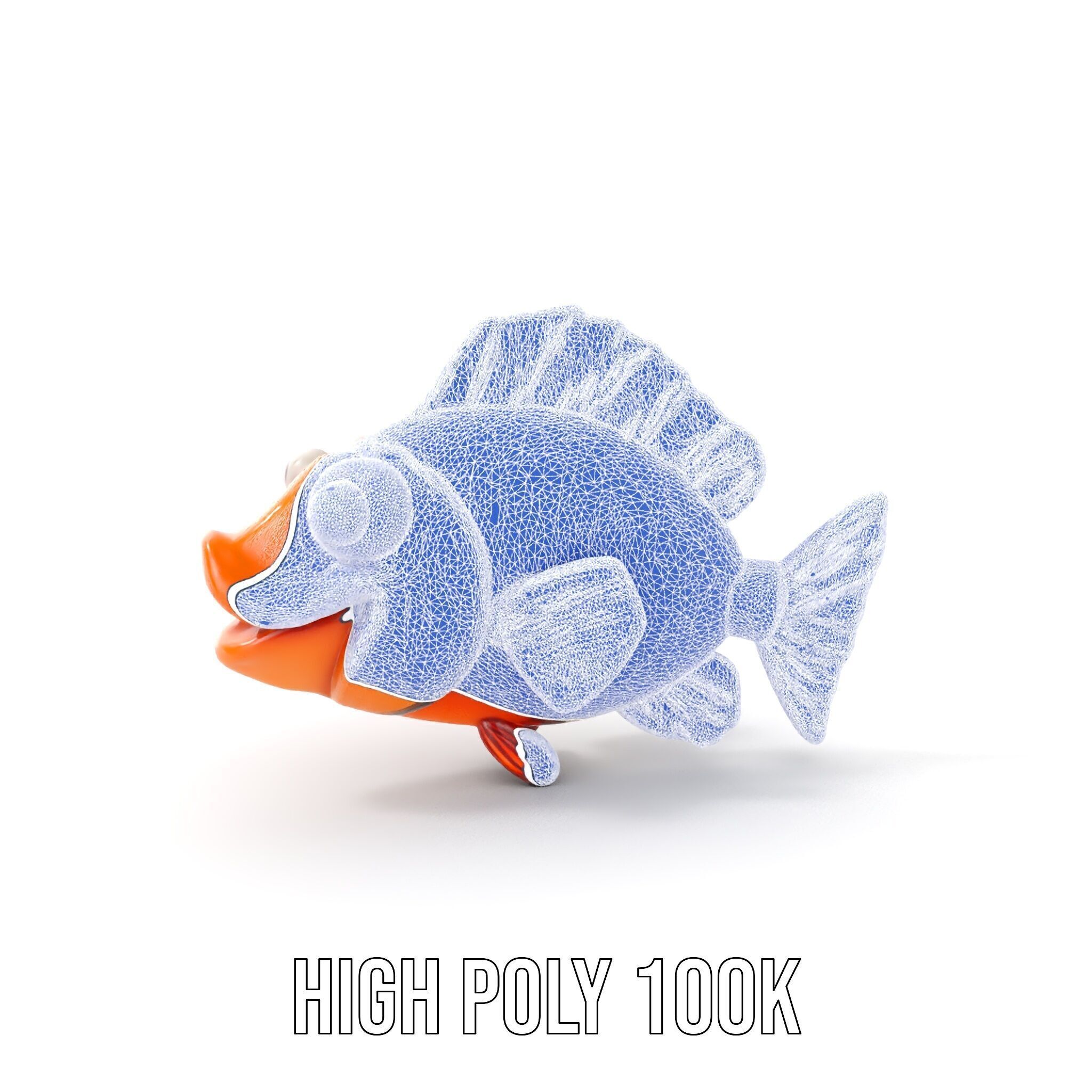 Cute Clownfish Cartoon Model Pack Low-poly 3D model_26