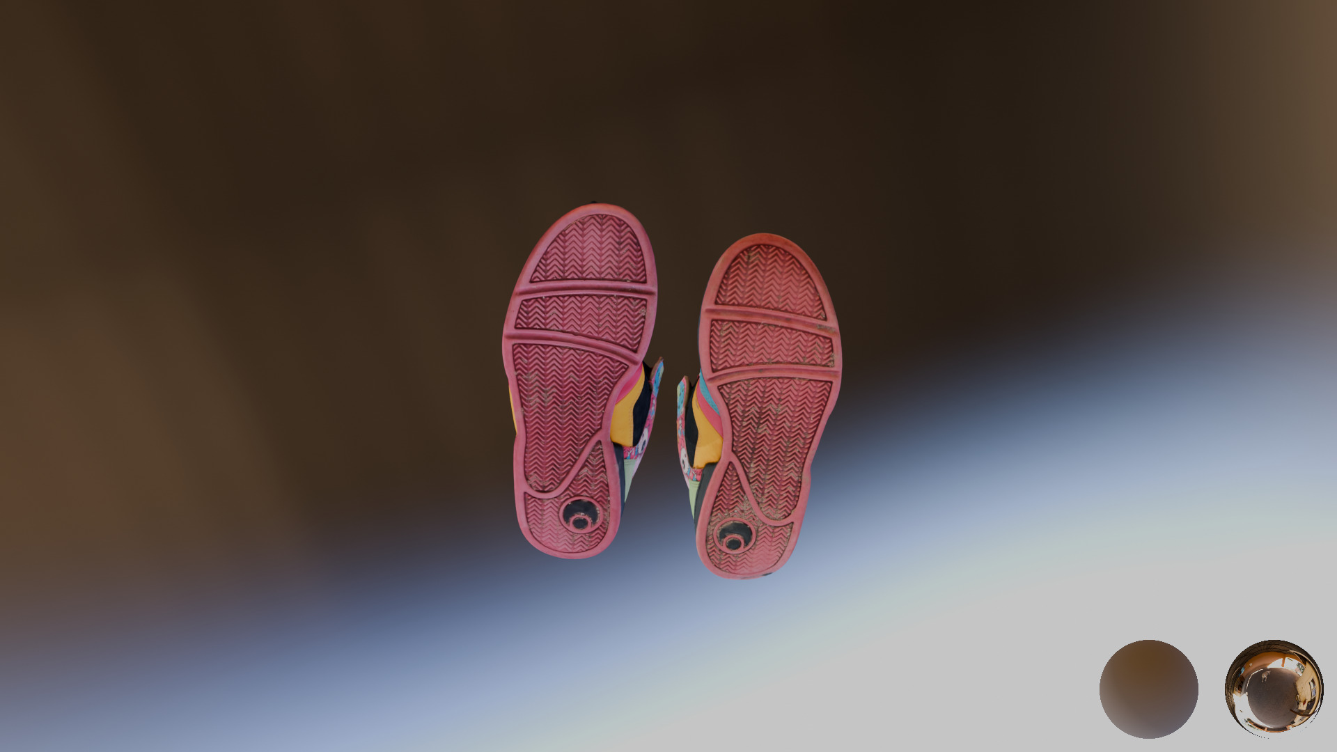 Scanned Used Skater Shoes 3D model_2