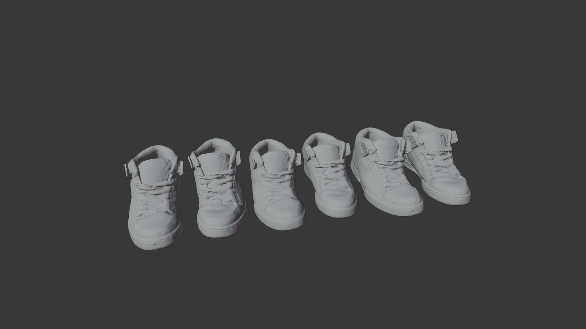 Scanned Used Skater Shoes 3D model_4