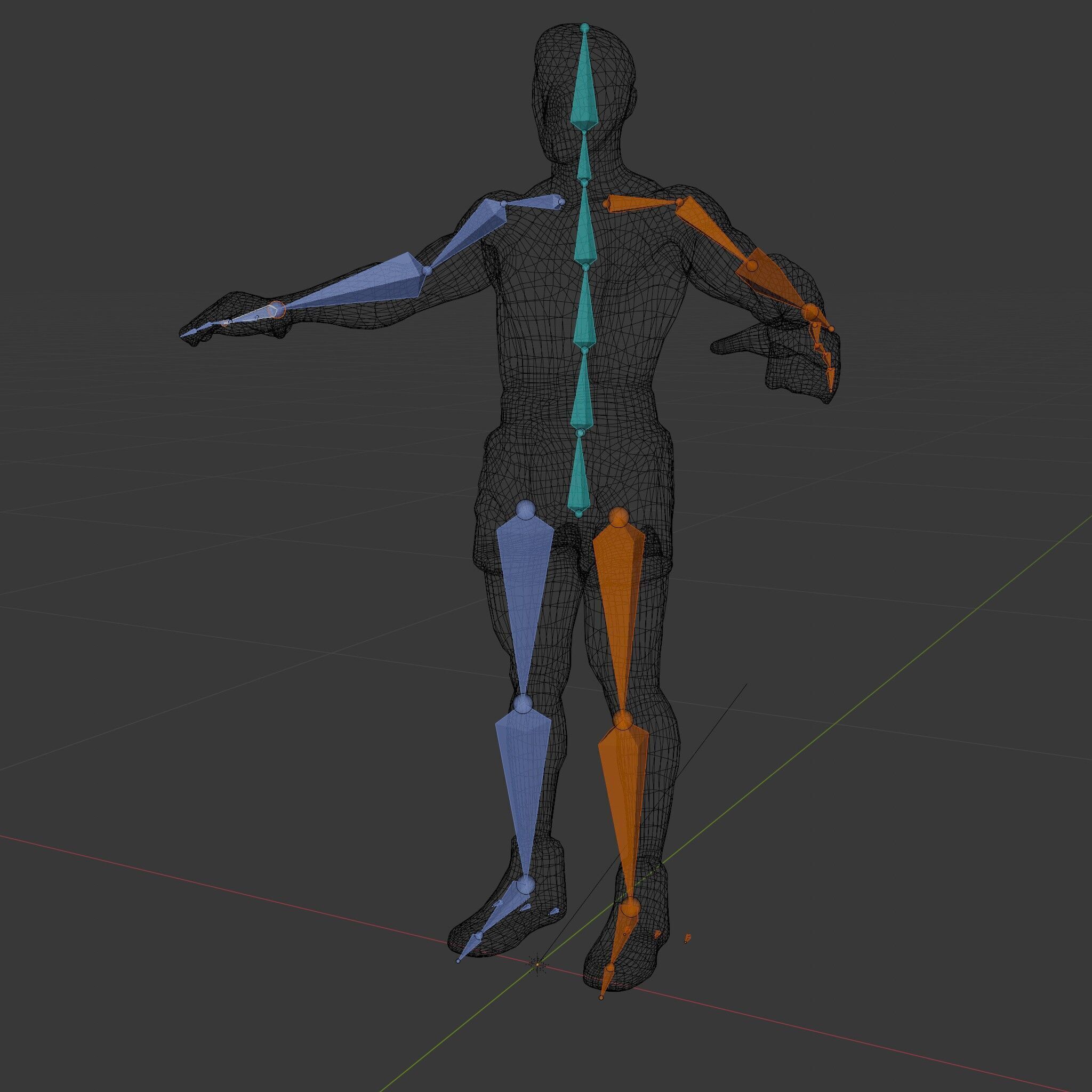 Boxer D Character Model Rigged and Animated Low-poly 3D model_9