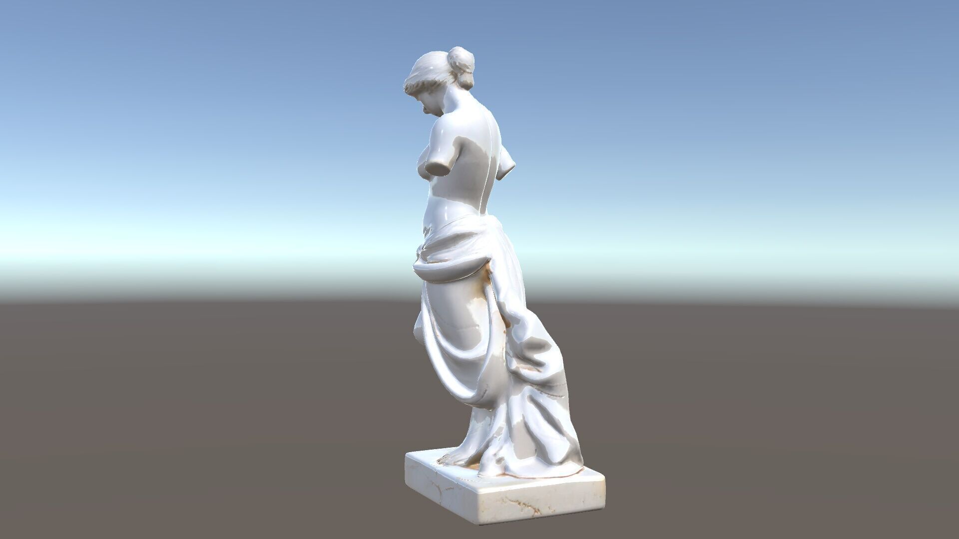 Classical Marble Statue Model Pack Low-poly 3D model_33