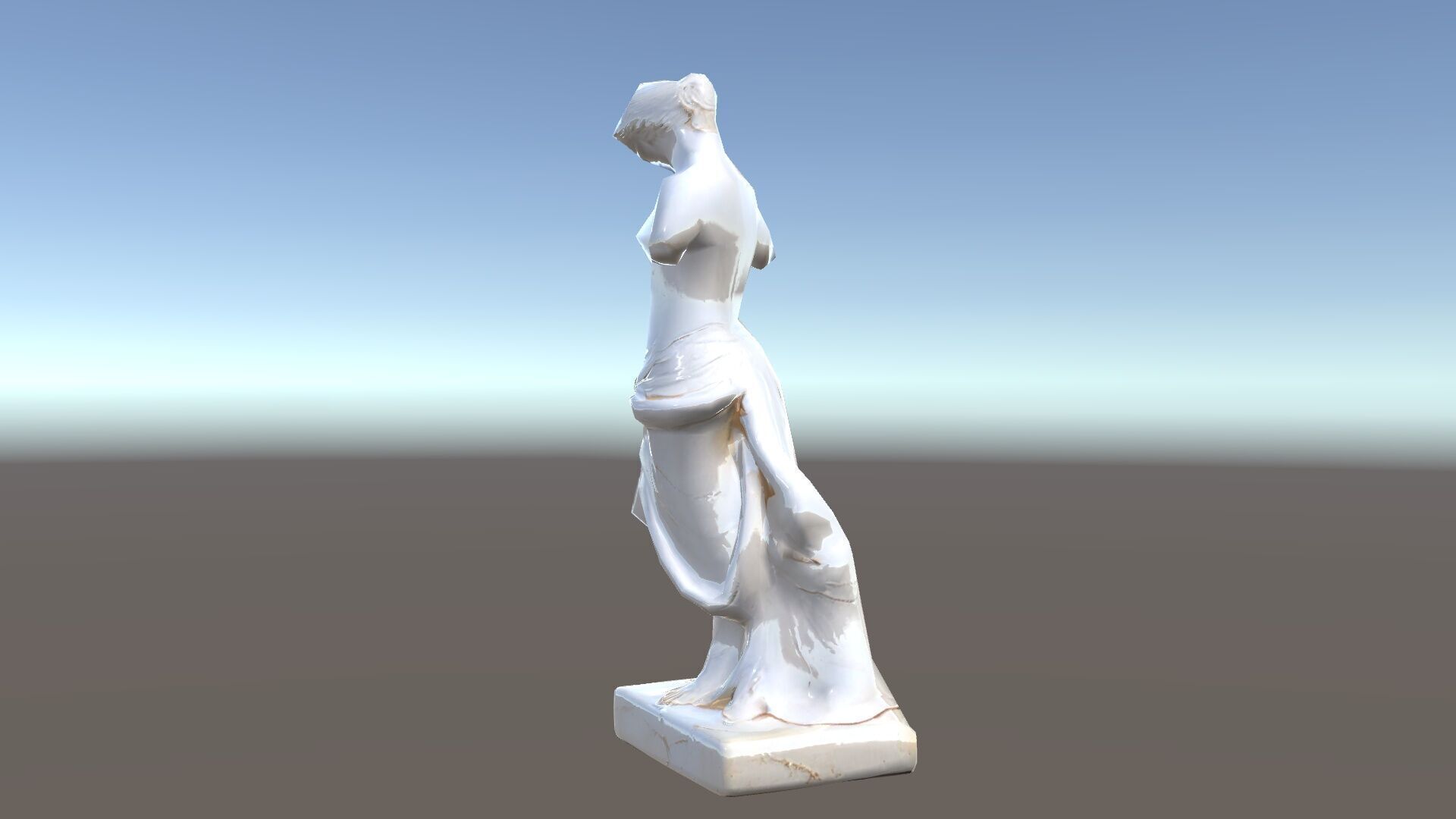 Classical Marble Statue Model Pack Low-poly 3D model_34