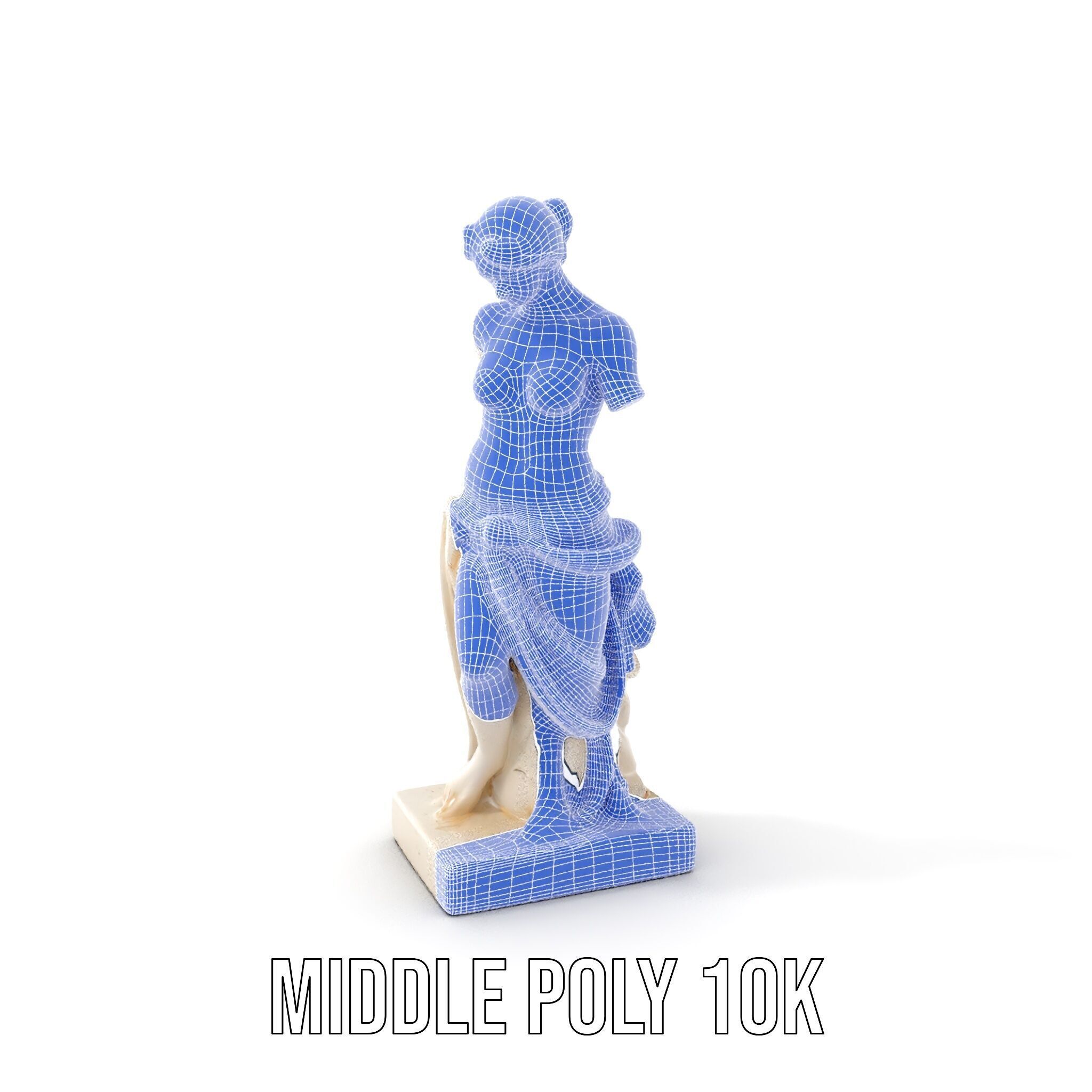 Classical Marble Statue Model Pack Low-poly 3D model_28