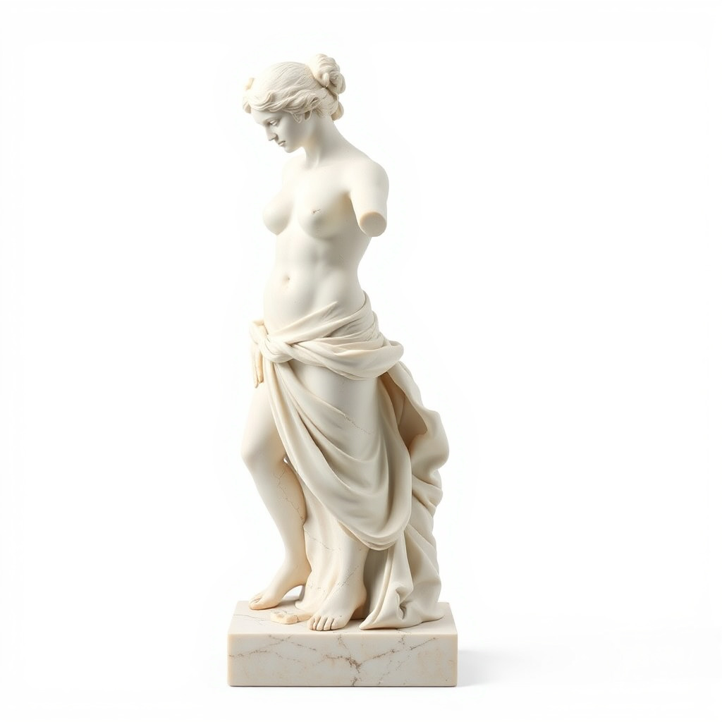 Classical Marble Statue Model Pack Low-poly 3D model_2