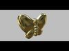 Butterfly Childrens Earring 3D print model_1