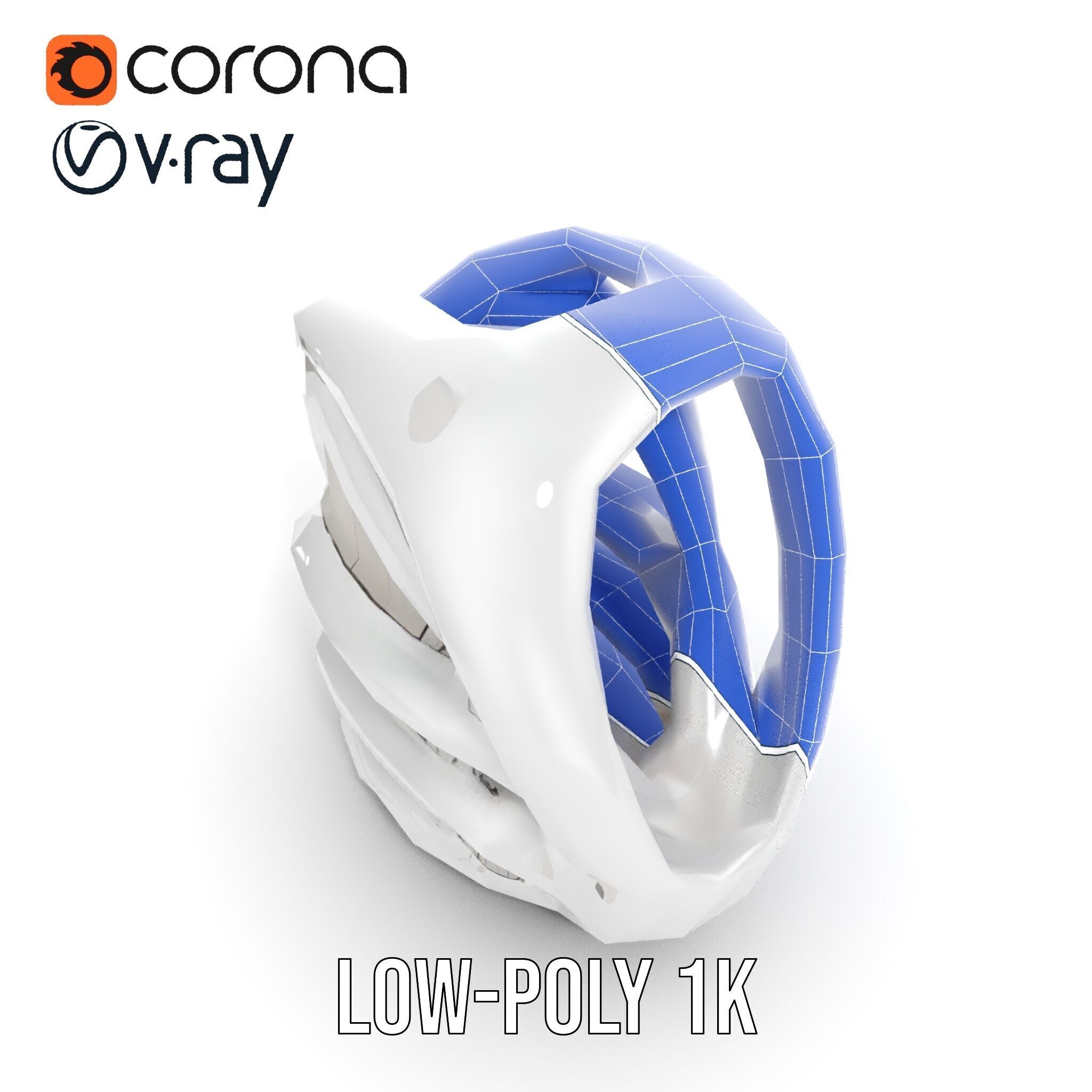 Futuristic Organic Architecture Model Pack Low-poly 3D model_16