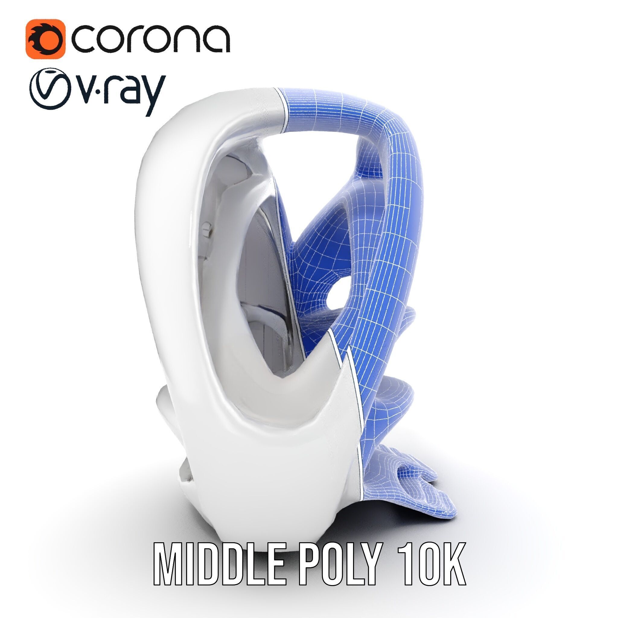 Futuristic Organic Architecture Model Pack Low-poly 3D model_28