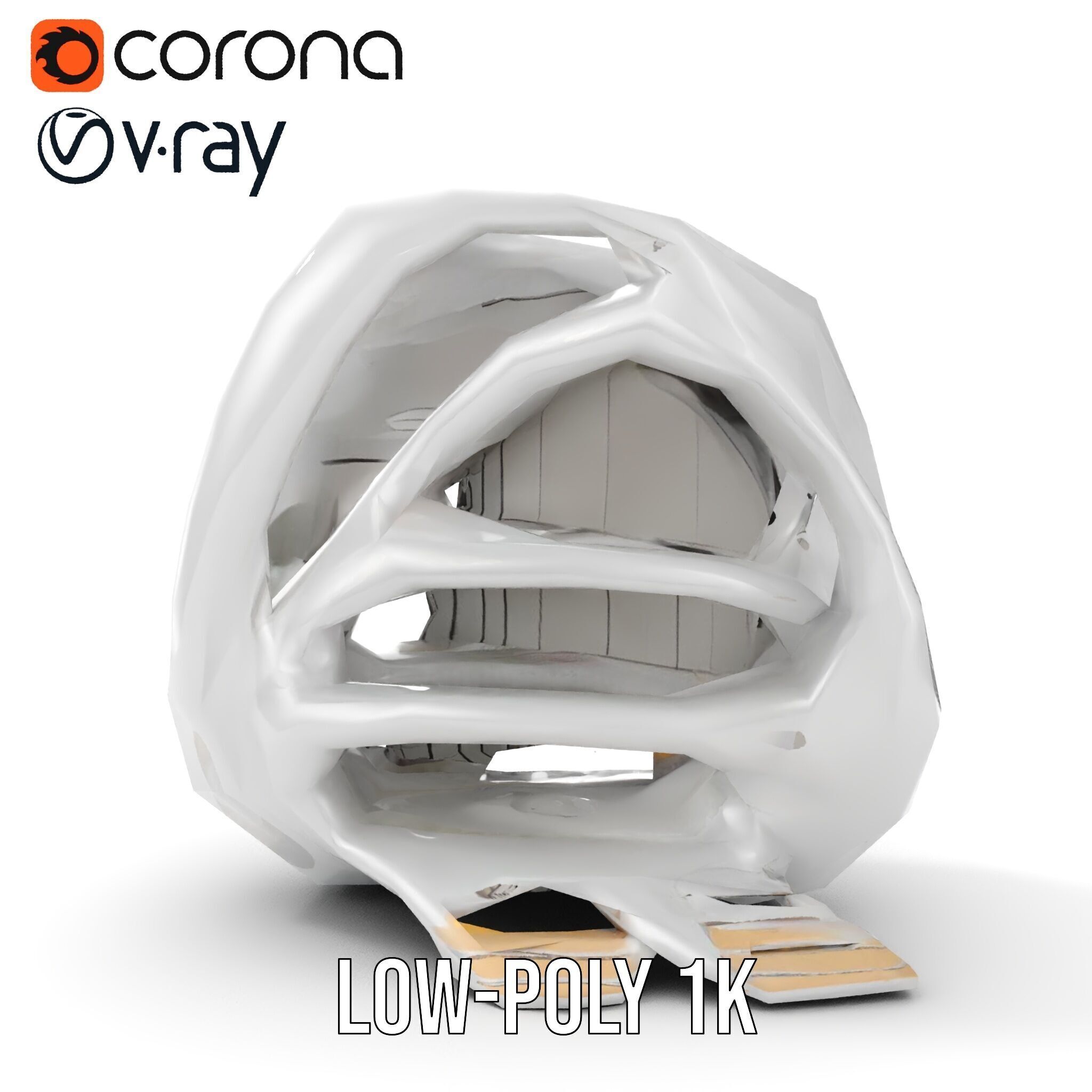 Futuristic Organic Architecture Model Pack Low-poly 3D model_26