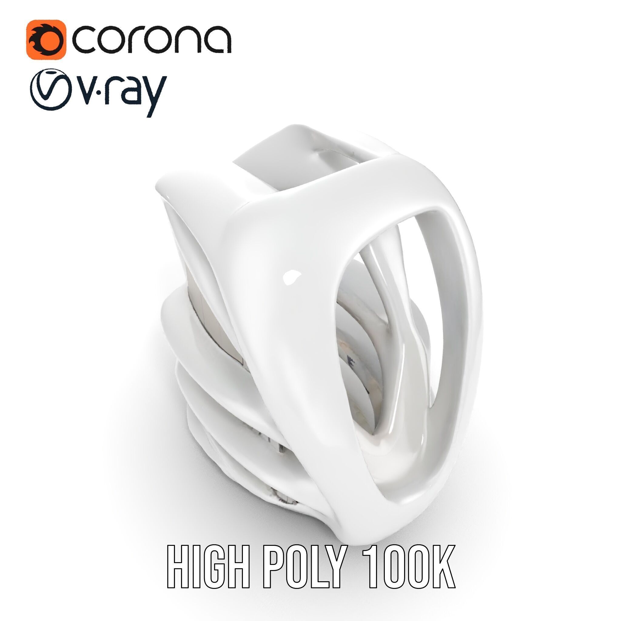 Futuristic Organic Architecture Model Pack Low-poly 3D model_36