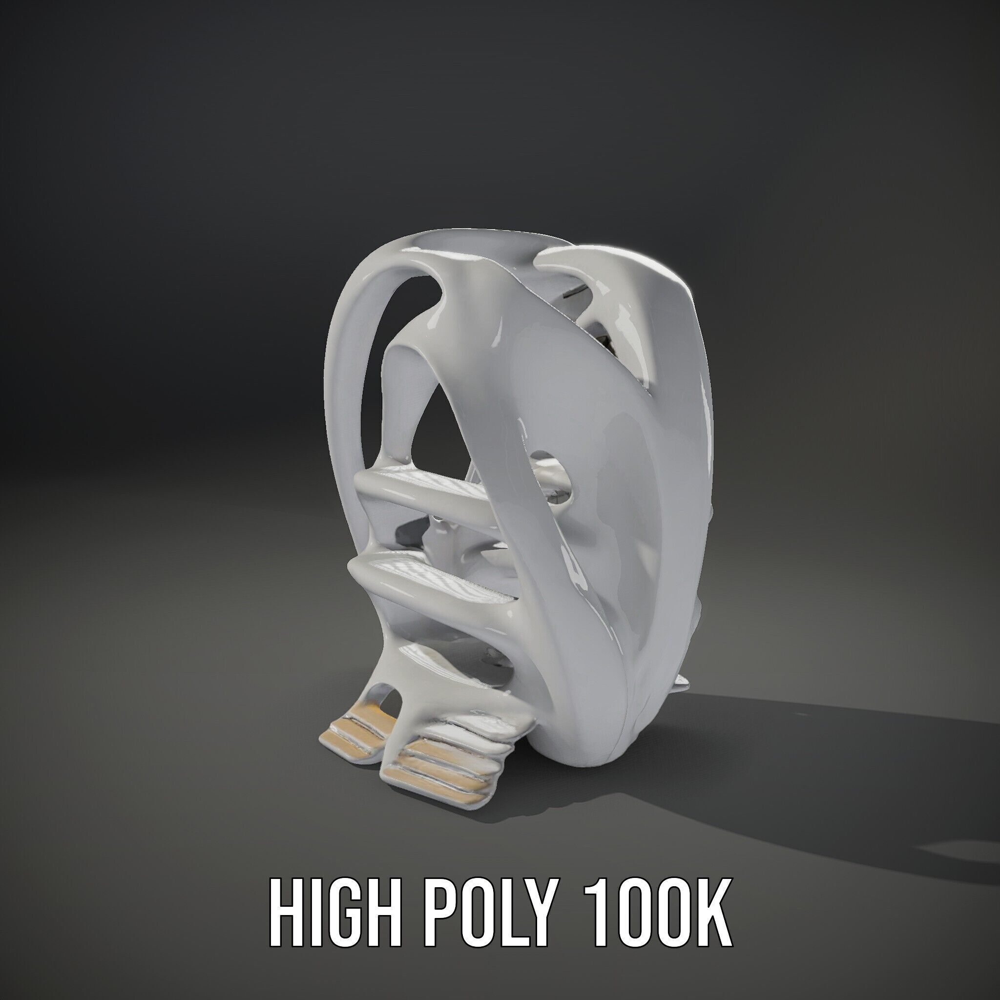 Futuristic Organic Architecture Model Pack Low-poly 3D model_8