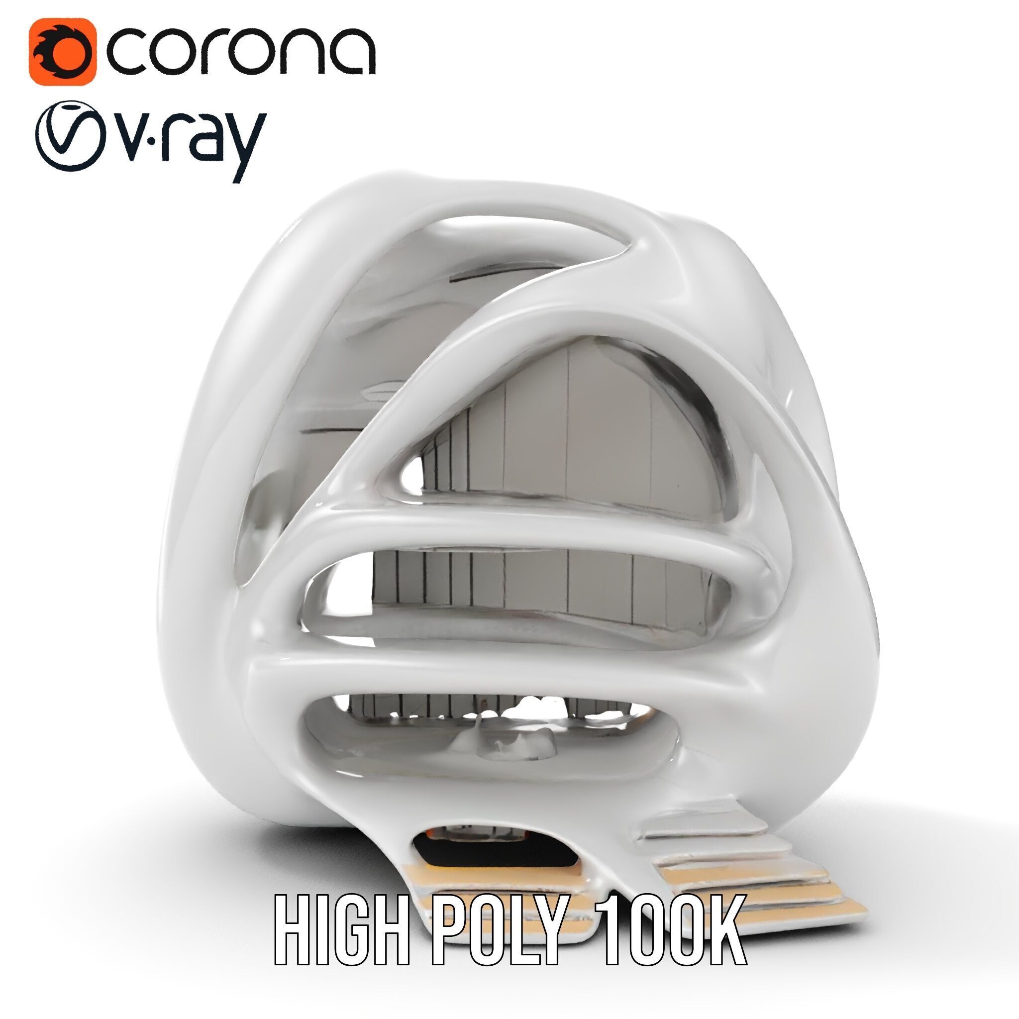 Futuristic Organic Architecture Model Pack Low-poly 3D model_24