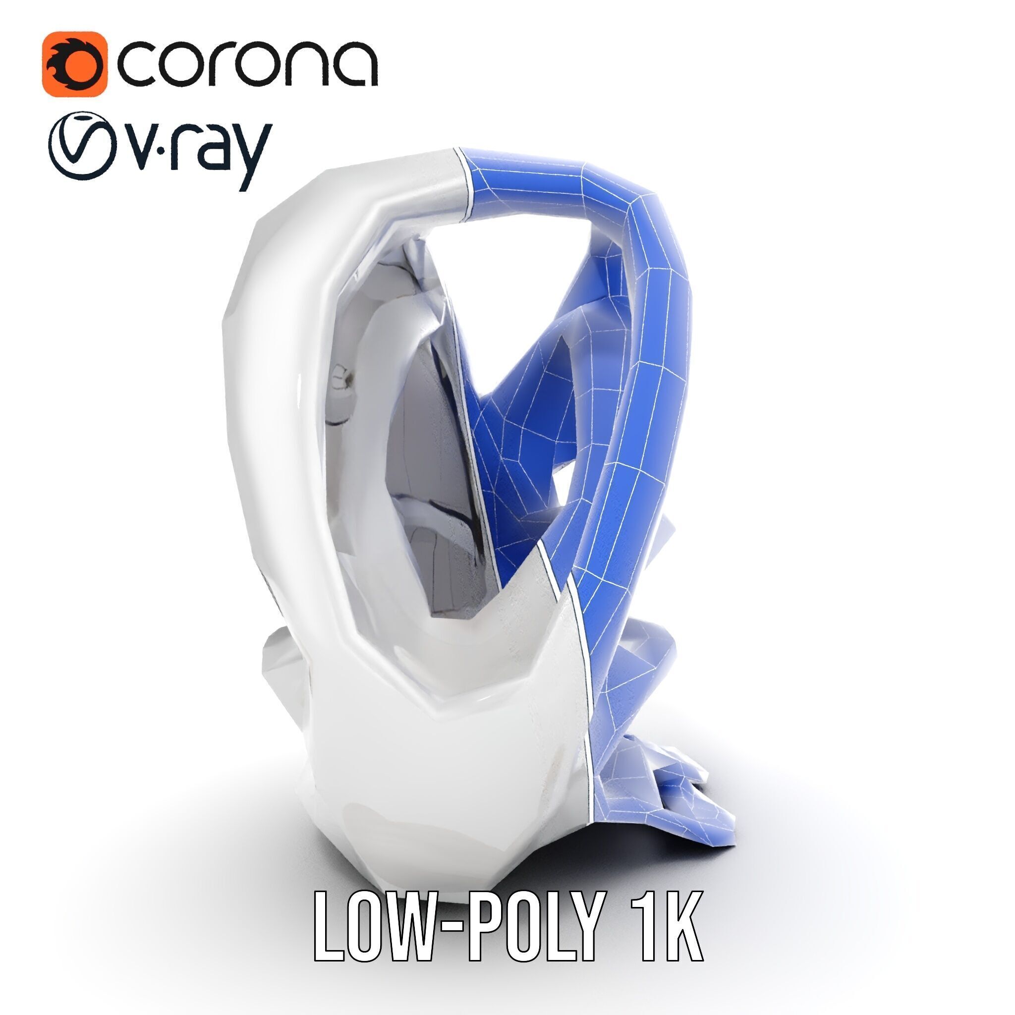 Futuristic Organic Architecture Model Pack Low-poly 3D model_29