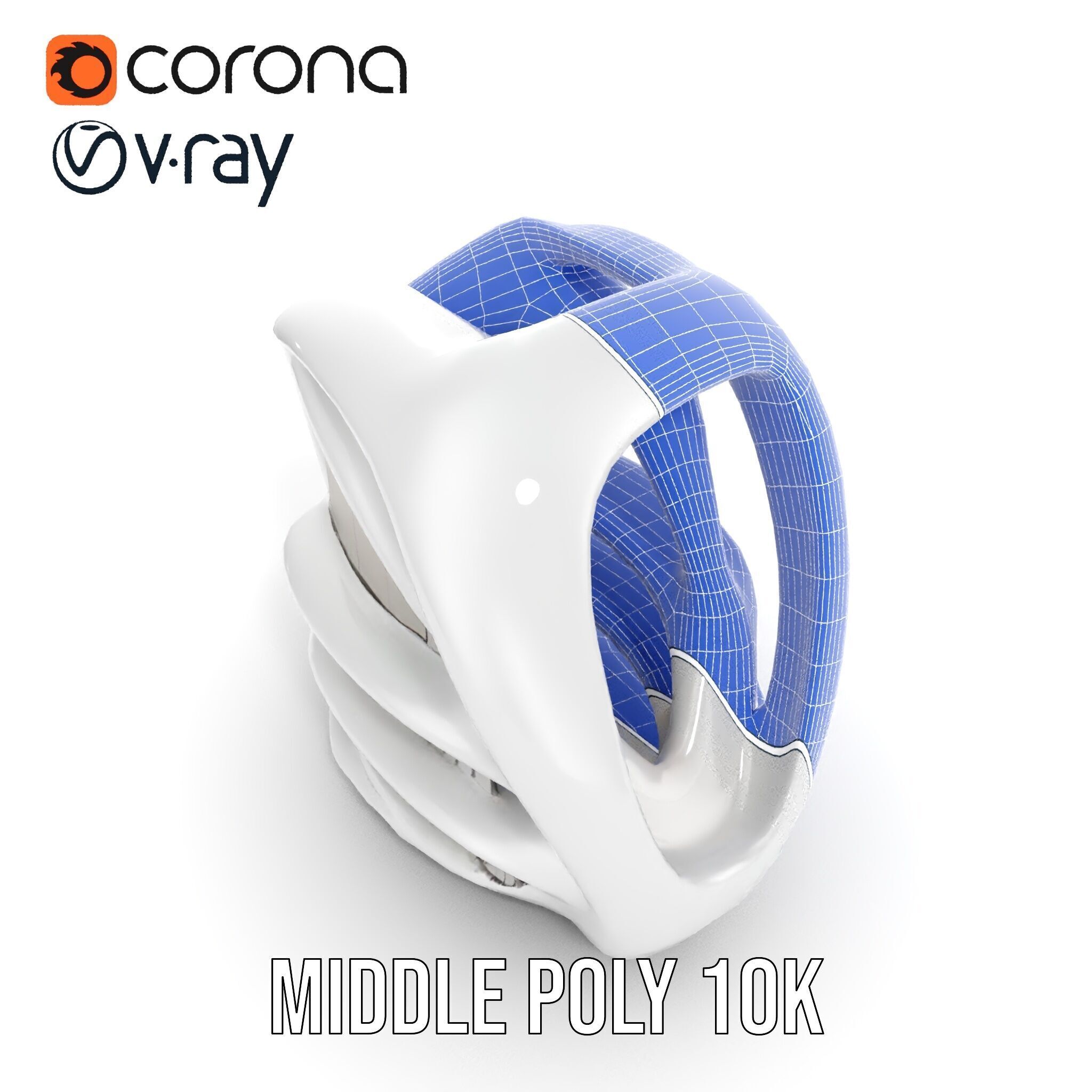 Futuristic Organic Architecture Model Pack Low-poly 3D model_22