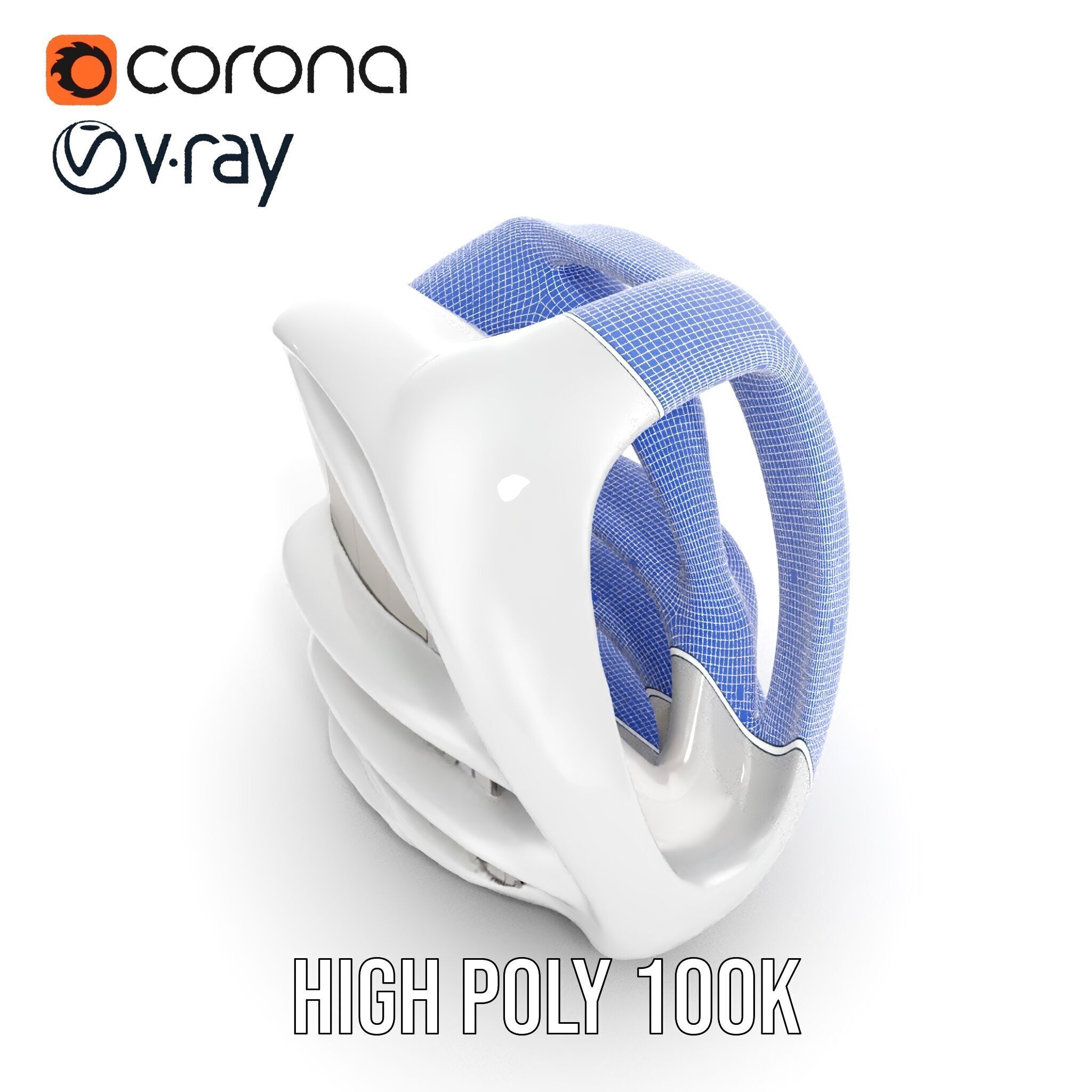 Futuristic Organic Architecture Model Pack Low-poly 3D model_32