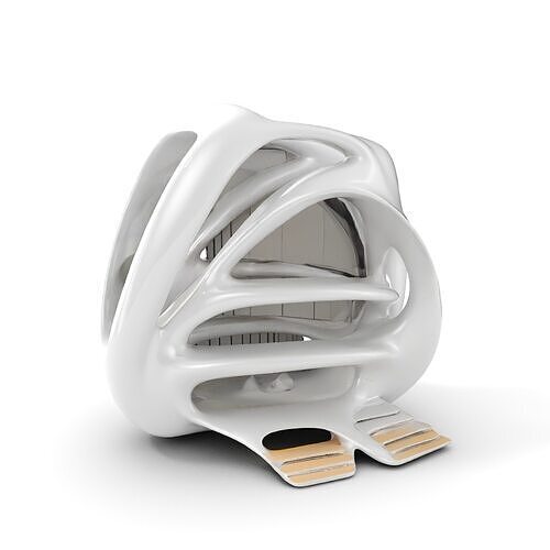 Futuristic Organic Architecture Model Pack Low-poly 3D model