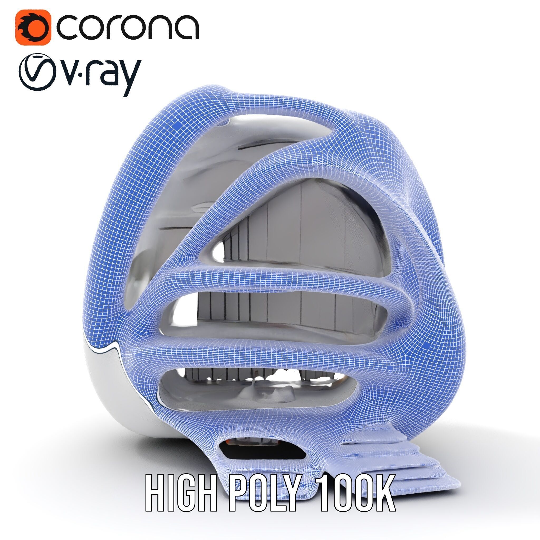 Futuristic Organic Architecture Model Pack Low-poly 3D model_37