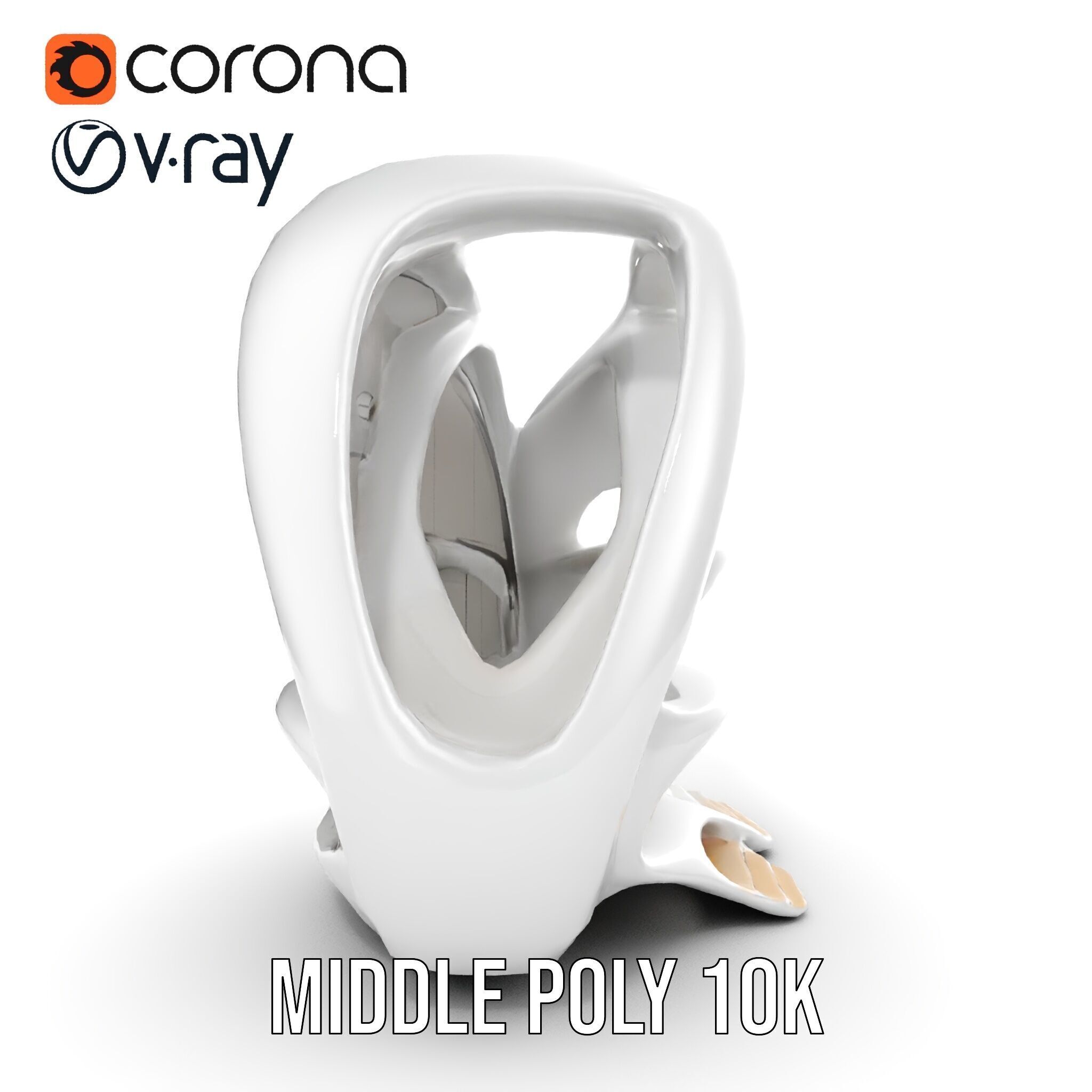 Futuristic Organic Architecture Model Pack Low-poly 3D model_19