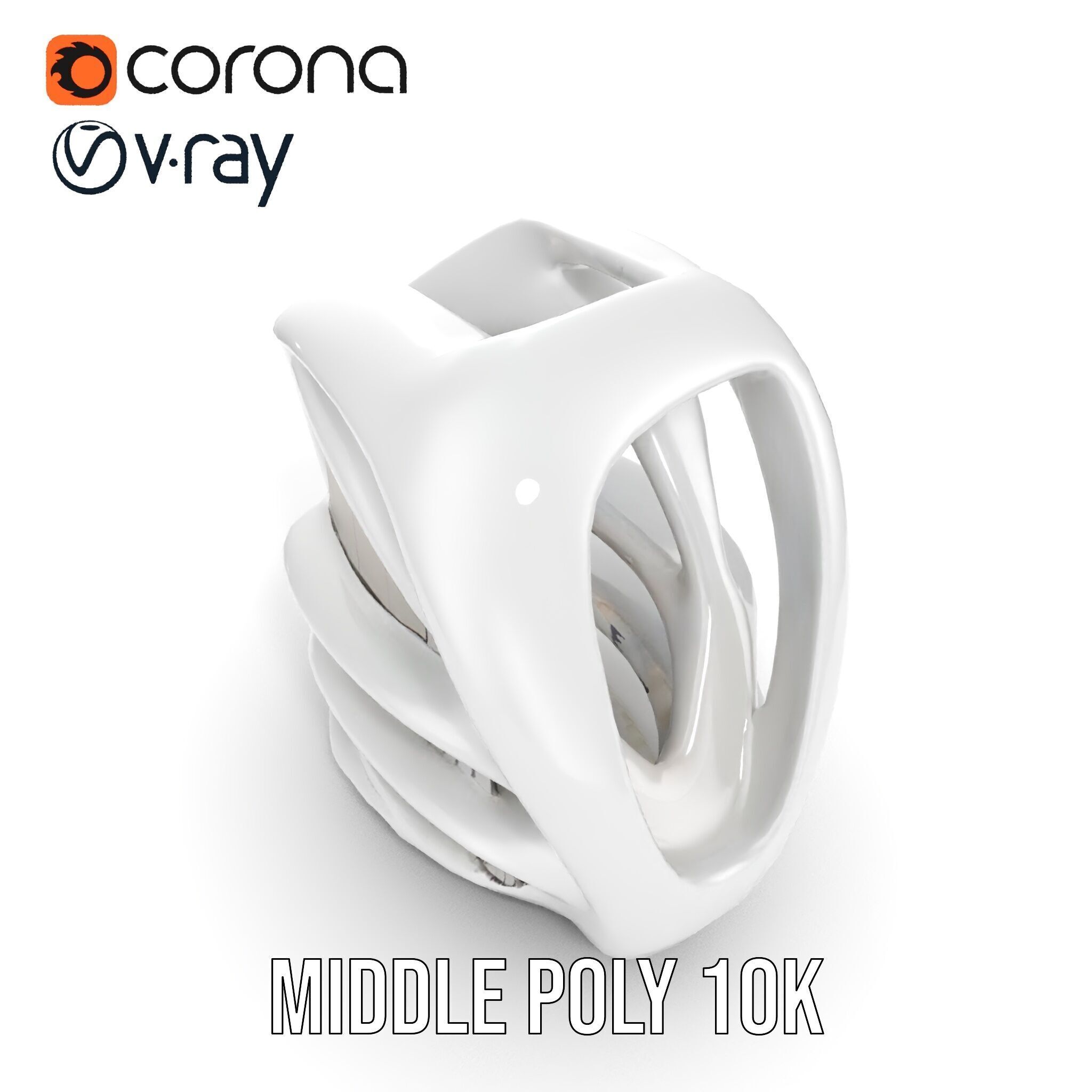 Futuristic Organic Architecture Model Pack Low-poly 3D model_9