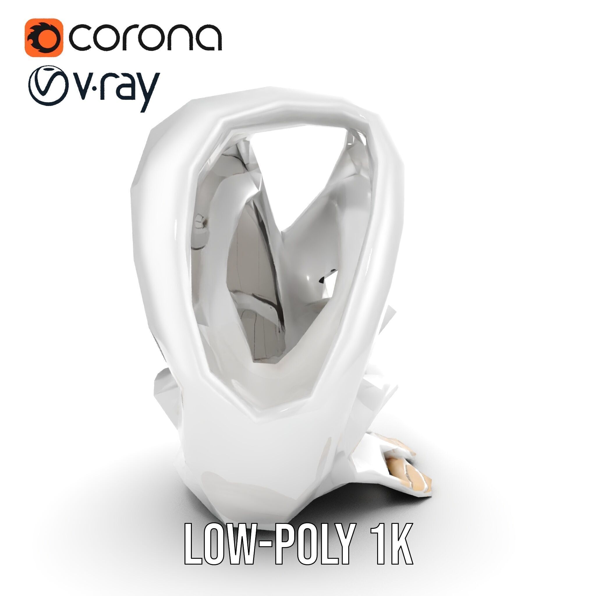 Futuristic Organic Architecture Model Pack Low-poly 3D model_23