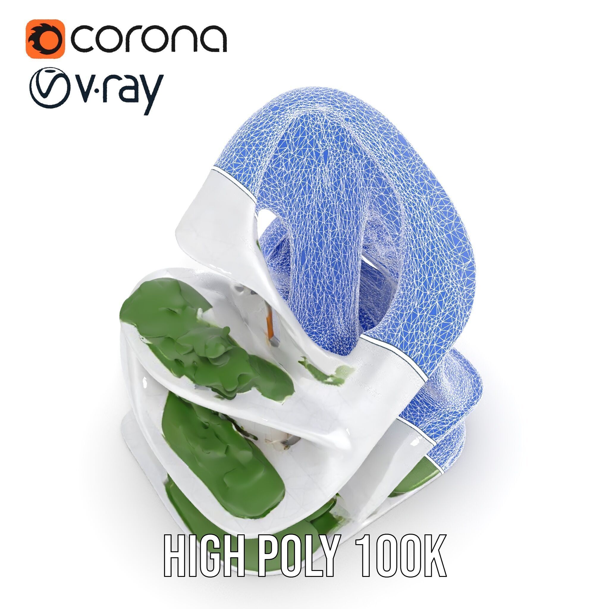 Futuristic Architectural Building D Model Pack Low-poly 3D model_32