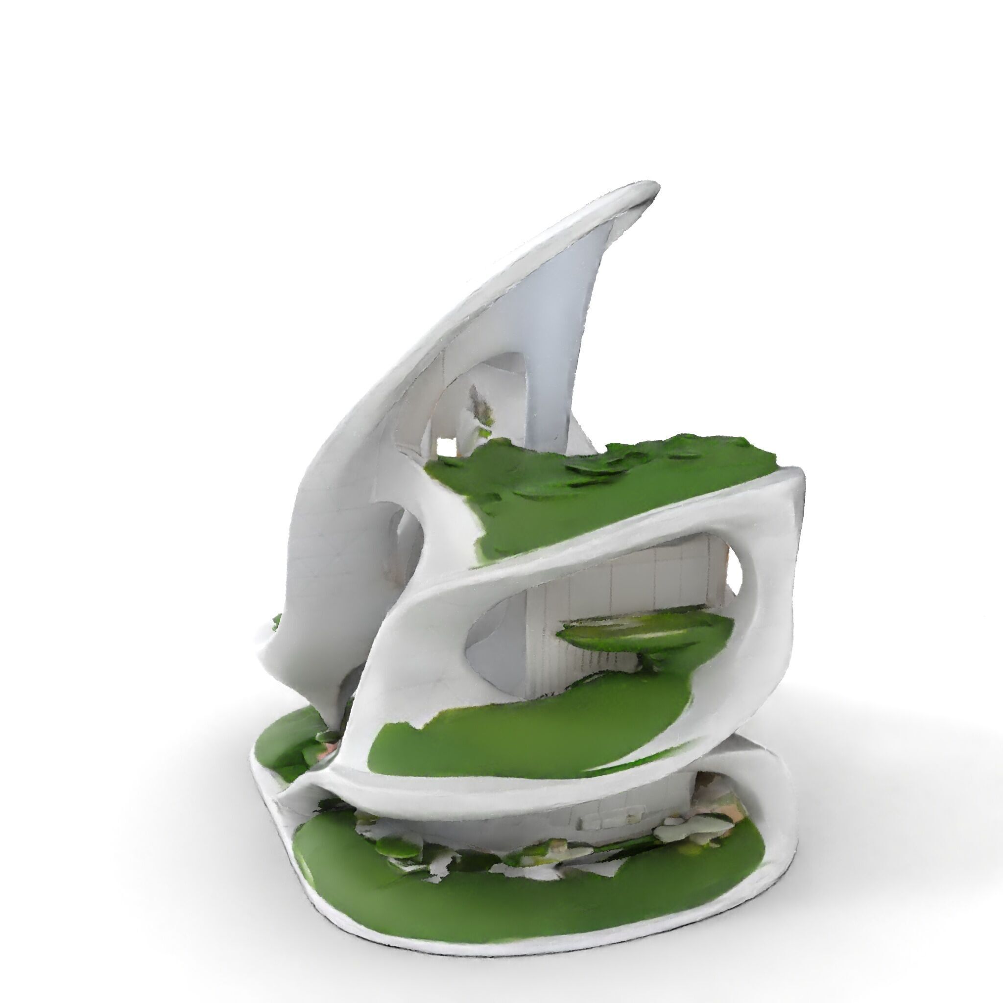 Futuristic Architectural Building D Model Pack Low-poly 3D model_7