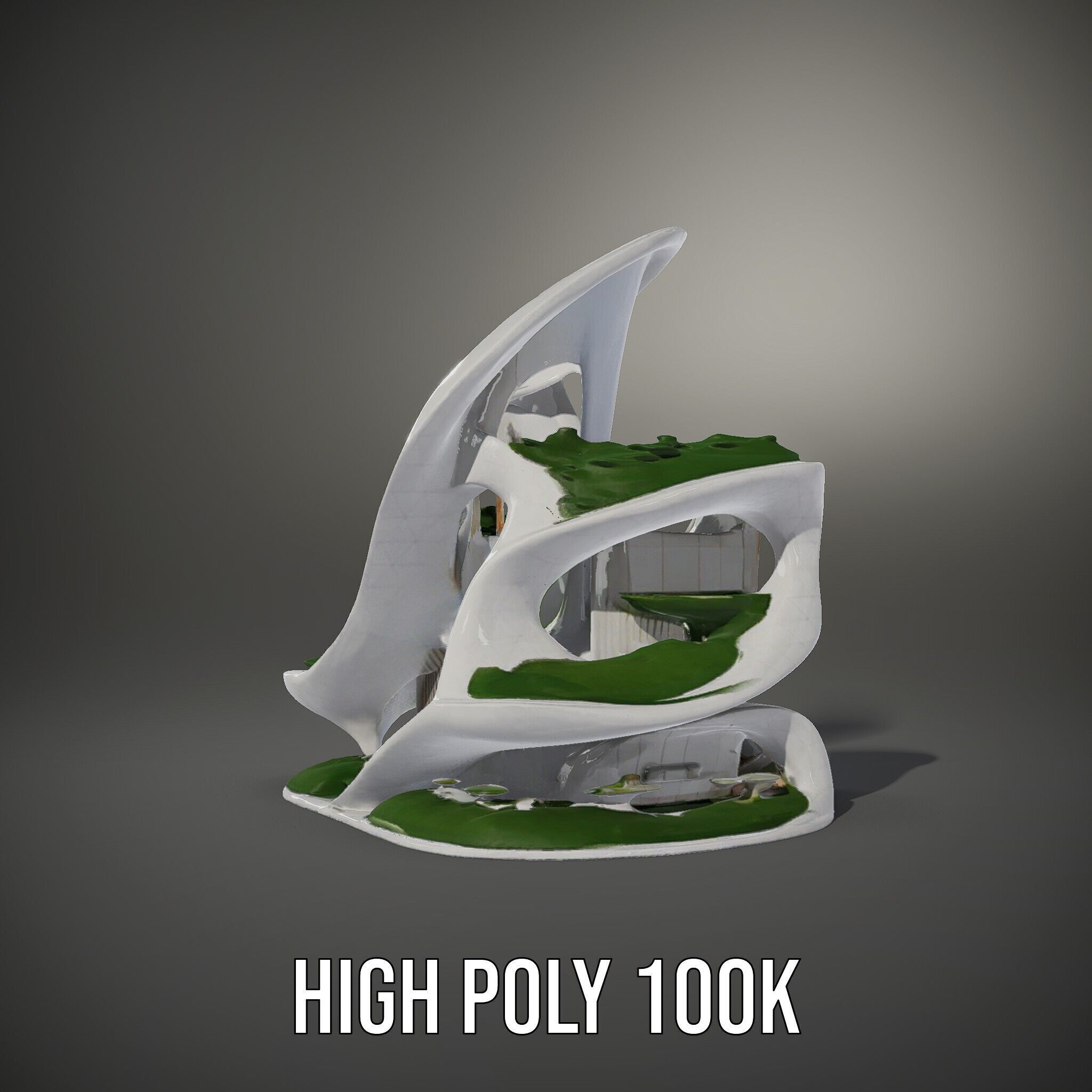 Futuristic Architectural Building D Model Pack Low-poly 3D model_14