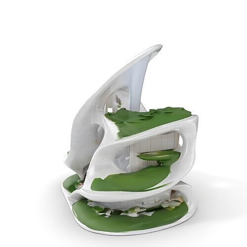 Futuristic Architectural Building D Model Pack Low-poly 3D model