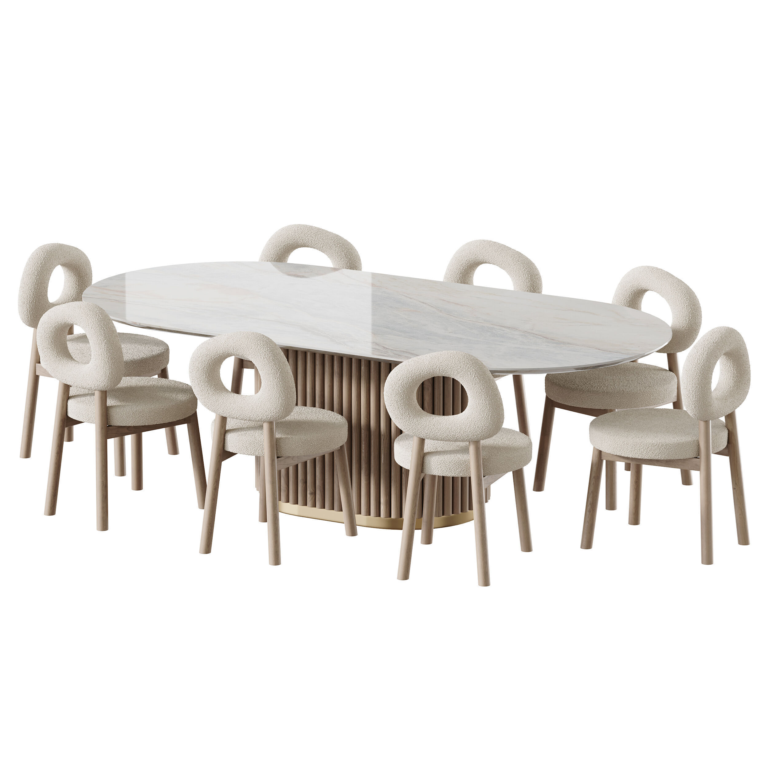 Dining table NEWMAN 3D model_7