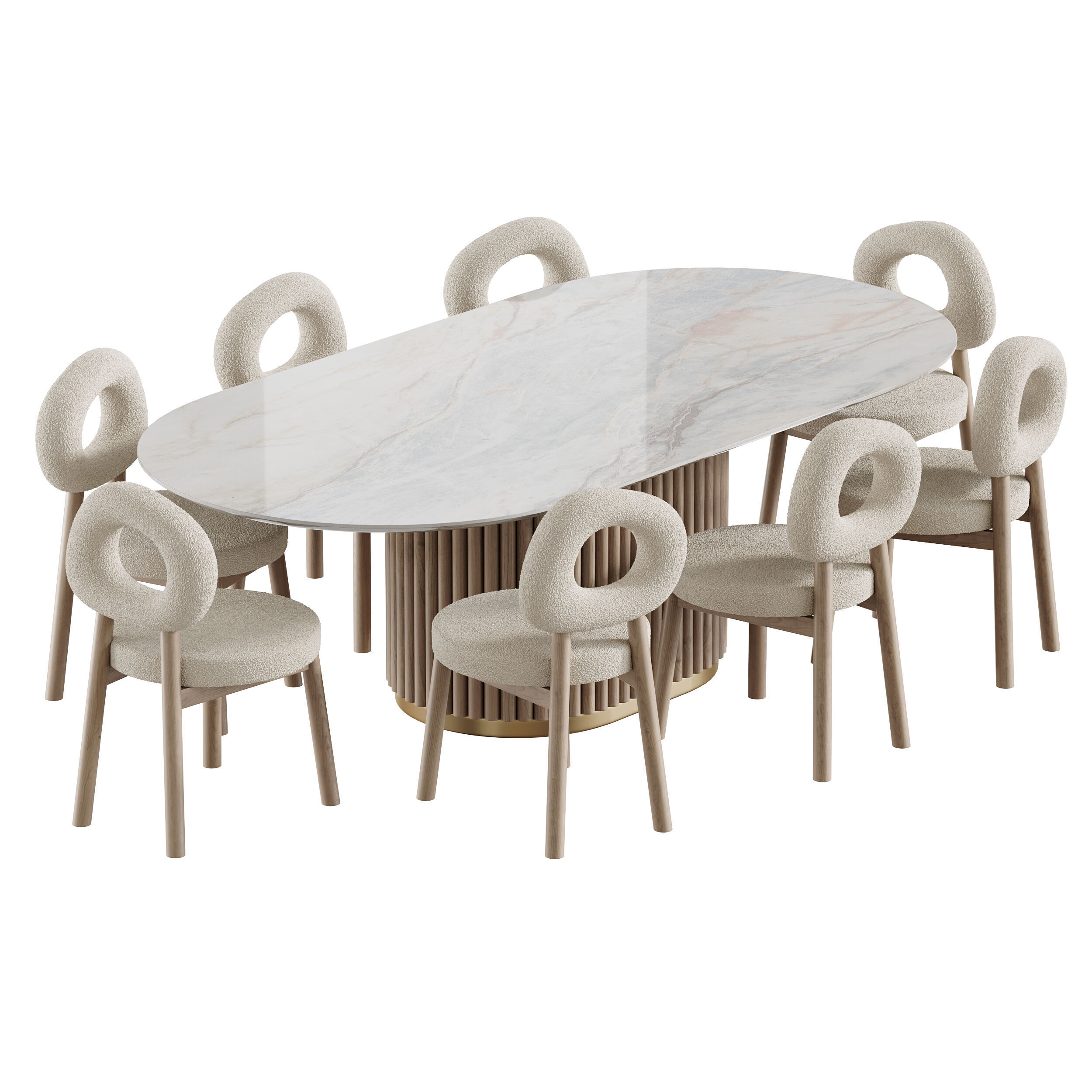 Dining table NEWMAN 3D model_1