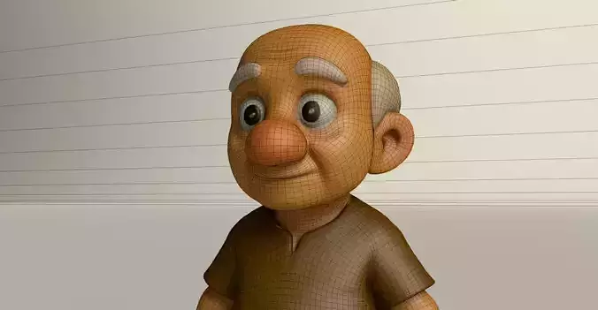 Stylized Game Ready Human Character Rigged named Mold