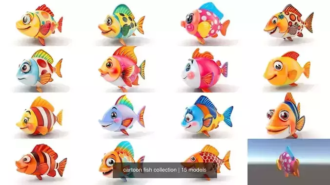 cartoon fish collection 