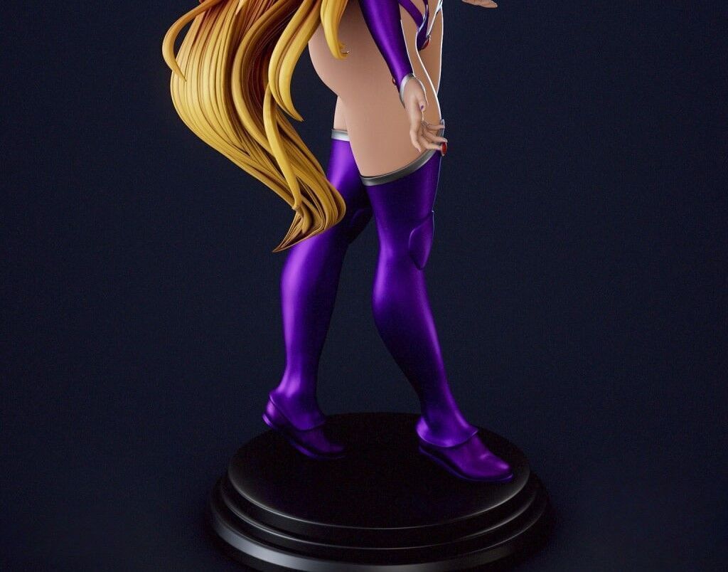 Starfire  sexy Alien Warrior Princess STL 3D print model_14