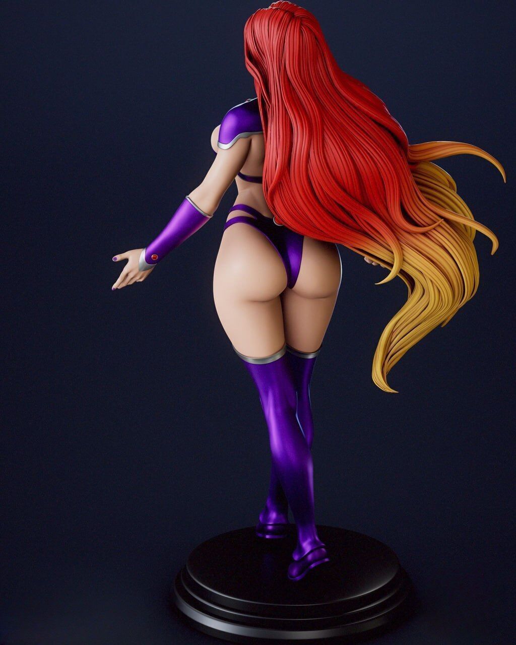 Starfire  sexy Alien Warrior Princess STL 3D print model_11