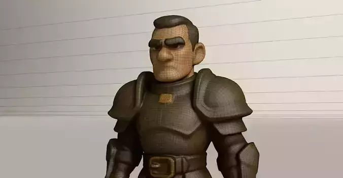 Stylized Game Ready Human Character Rigged named Nag