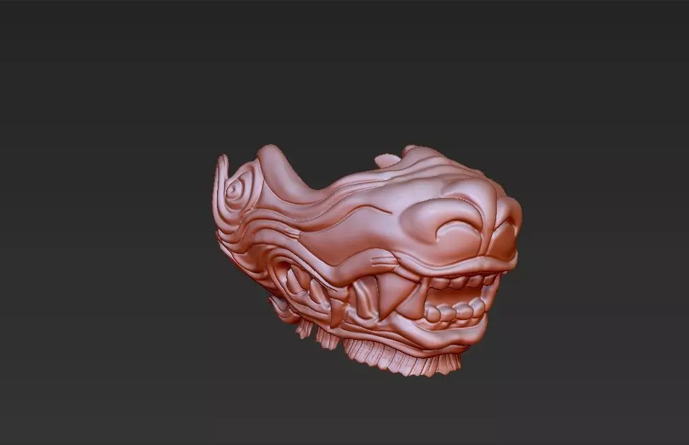 Dragon Mask 3D print model_0