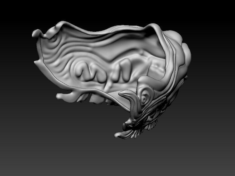 Dragon Mask 3D print model_2